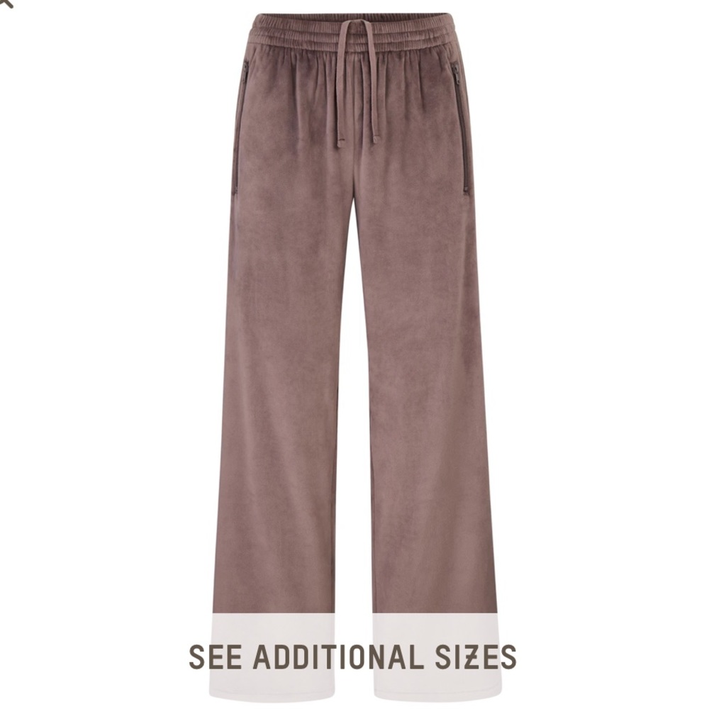 SKIMS Velour Wide leg track pant
